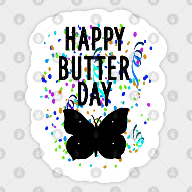 Happy butterfly day nature flower caterpillar Sticker by FindYourFavouriteDesign